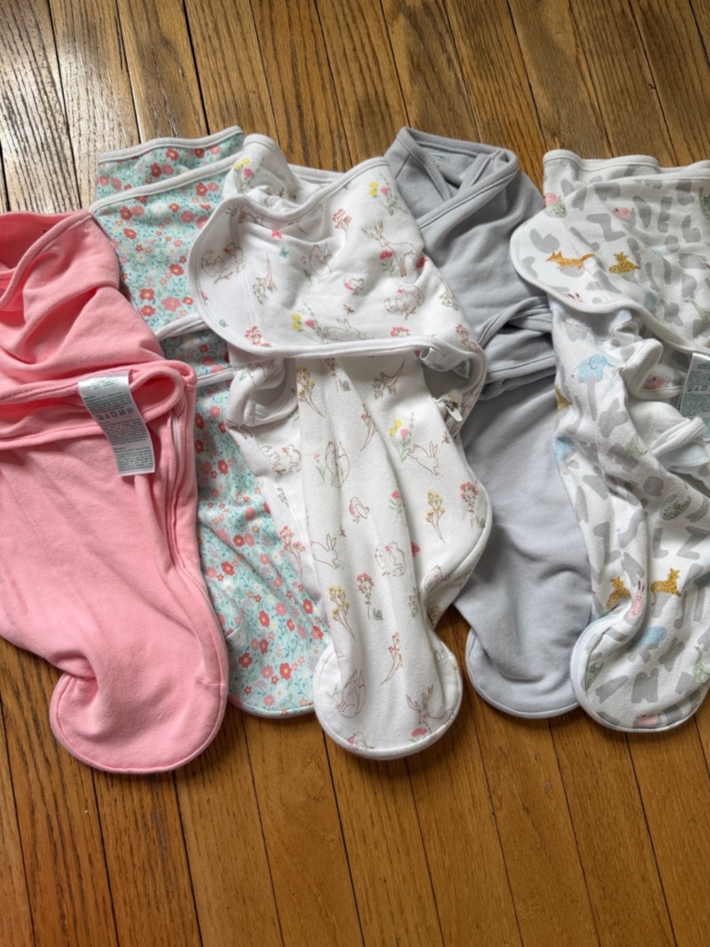 aden + anais 0–3M Velcro Swaddle Bundle 5pc Baby Sleep Swaddles